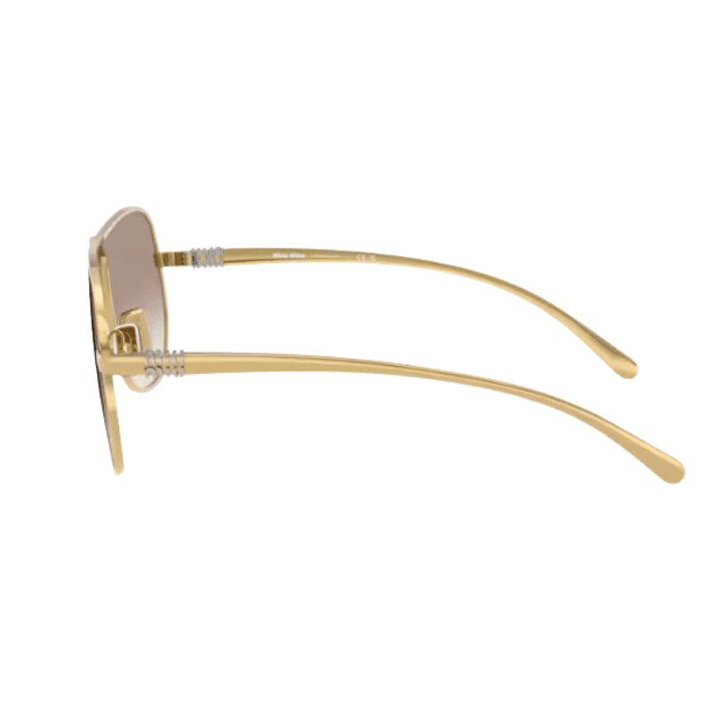 Gafas de sol Miu Miu 0MU A56S 5AK90L - Oro – Image 2